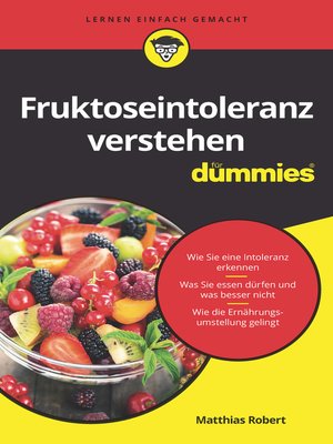cover image of Fruktoseintoleranz f&uuml;r Dummies